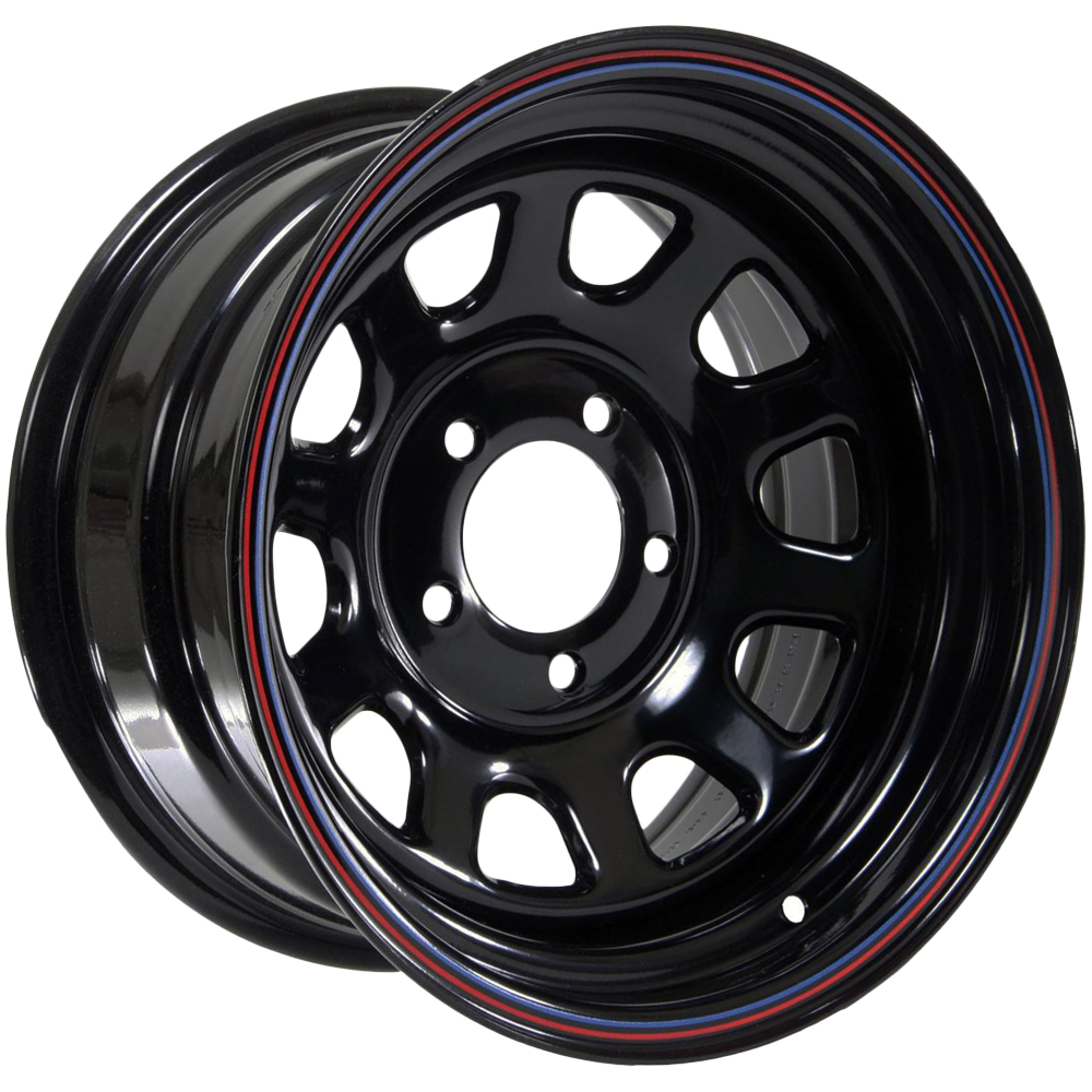 American Racing AR767 15x8 5x4.5" 12mm Black/Stripes Wheel Rim 15" Inch