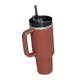 thumbnail image 2 of Vaso Con Asa Con Tapa Y Pajita Vaso Coche Vaso Para Agua Café Carmín Sunnimix vaso con asa, 2 of 8