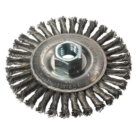 Cepillo de alambre Milwaukee Electric de acero al carbono de 4 pulgadas