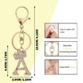 thumbnail image 4 of Fashion Diamond Encrusted Metal Letter Jewelry Foreign Trade Alloy Flash Diamond 26 English Letter Keychains Bag Accessories, 4 of 6