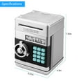thumbnail image 6 of Funtogether Toy Electronic Piggy Bank for Kids, ATM Savings Bank with Password Protection, Automatic Paper Money & Coin Bank, Fun Toy Safe for Boys & Girls, 6 of 7