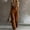 Coffee, variant on IUYRTFE Women's Sleeveless V-Neck Loose Fit Jumpsuit with Two Side Pockets Casual Wide Leg One Piece Romper