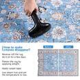thumbnail image 5 of Softlife Elegant Boho Low Pile Rug Ultra Non-Slip Machine Washable Easy to Clean,6'x9',Blue, 5 of 8