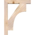 thumbnail image 3 of Ekena Millwork 3 1/2"W x 26"D x 34"H Westlake Block Smooth Bracket, Douglas Fir, 3 of 25