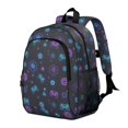thumbnail image 2 of Game Controller Black Pattern Backpack for School, Cute School Bag with Adjustable Shoulder Straps and Padded Back, 15"x11.42"x5.5", 2 of 3