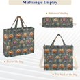 thumbnail image 6 of FORMRS Womens Corduroy Tote Bag Crossbody Shoulder Purse Handbag with Detachable Strap, Abstract Water Lilies Pattern, 6 of 7