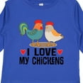 thumbnail image 4 of Inktastic Chicken Farmer I Love My Chickens Boys or Girls Long Sleeve Toddler T-Shirt, 4 of 5