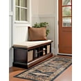 thumbnail image 5 of Unique Loom Utopia Collection Area Rug - Larissa (2' x 6' 1" Runner Blue/Brown), 5 of 7