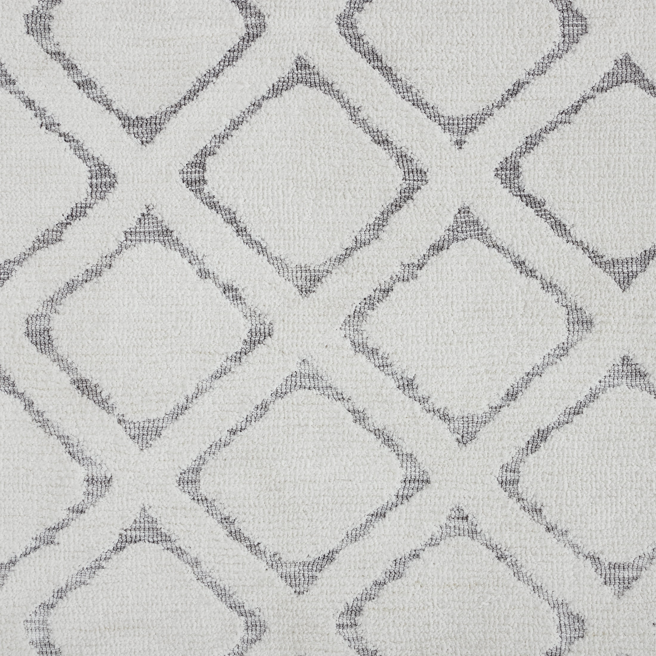 Better Homes & Gardens Tufted Diamond Indoor Area Rug, Ivory, High-Low Pile, 5' x 7'