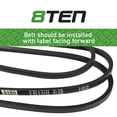 thumbnail image 3 of 8TEN Drive Belt for Husqvarna LT1942 AYP 532194346 21546332 194346 810-CBL2376T, 3 of 4