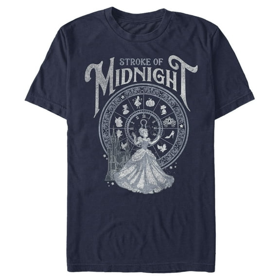Men's Cinderella Stroke of Midnight Wheel Distressed Graphic T-Shirt