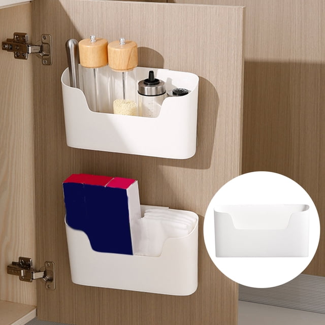 Hytrove Organizador De Almacenamiento Adherido Para Pared Con Y Espacio Vertical