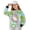 Axolotl Frog Duckweed Lotus, variant on Xoenoiee Fire Flame Print Girls Oversized Sweatshirts Side Slit Long Sleeve Round Neck Pullover Casual Drop Shoulder Tunic Tops, 7-8 Years