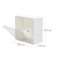 thumbnail image 2 of Caja de almacenamiento abatible para montaje en pared, caja de almacenamiento de objetos pequeños con adhesivo transparente, caja de almacenamiento organizadora multifuncional, 2 of 5