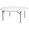 thumbnail image 1 of 72'' Round Granite White Plastic Folding Table, 1 of 9