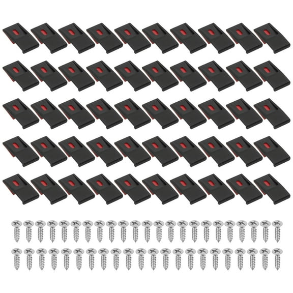 Uxcell 150 Pcs LED Light Strip Clips 10mm Outdoor Light Mounting Brackets Self Adhesive Holder, Black
