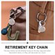 thumbnail image 3 of 2pcs jubilado llavero llavero llavero colgantes bolsa colgantes suministros de regalo (plata), 3 of 7