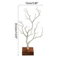 thumbnail image 4 of LICEWO Jewelry Stand Tree Small Jewelry Holder Organizer Necklace Holder Rack Display Tower with Wooden Base for Earring Stand, 4 of 10