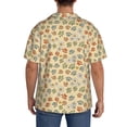 thumbnail image 5 of Fotbe Paw In Groovy Style print Short Sleeve Button Down Shirts for Men Casual Summer Beach Wrinkle Free Shirt-4X-Large, 5 of 7