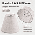 thumbnail image 6 of Small Lamp Shades,Barrel Chandelier Shades,5.51X5.12 inch Small Lamp Shade Desktop Light Cover Replacement For Home Hotel,Light Cover Cover Replacement Lights For Fixtures Floor,Z2_Beige, 6 of 6