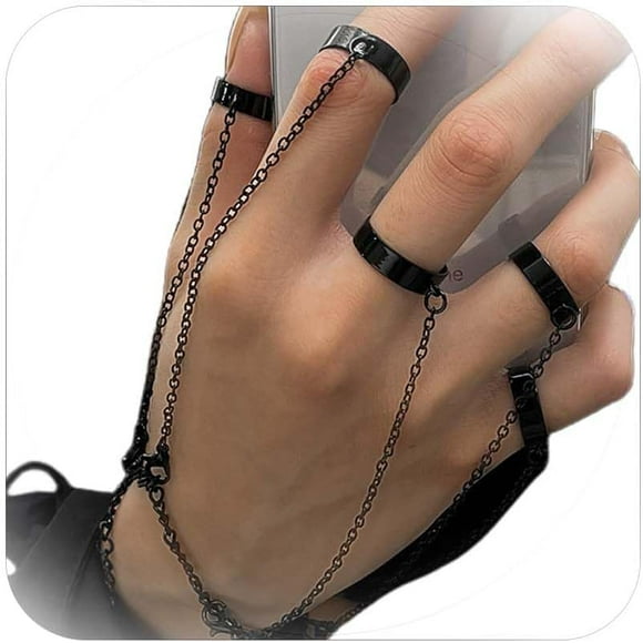 Hand Chain Ring Bracelet Hand Chain Punk Bracelet Hand Chain Bracelet Gothic Chain Butterfly Bracelet Gold Chain Bracelet Hand Jewelry For Women[J6443]