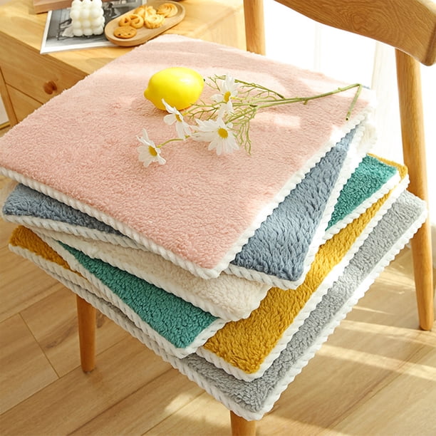 Ganfancp Cojín Del Asiento Cojines de La Silla Cojín Del Asiento Del Estudiante Suave Espeso Invierno Caliente Silla de Oficina Sit Mat Antideslizante S Ofertas Del Día Liquidación 1X Cojín de Asient