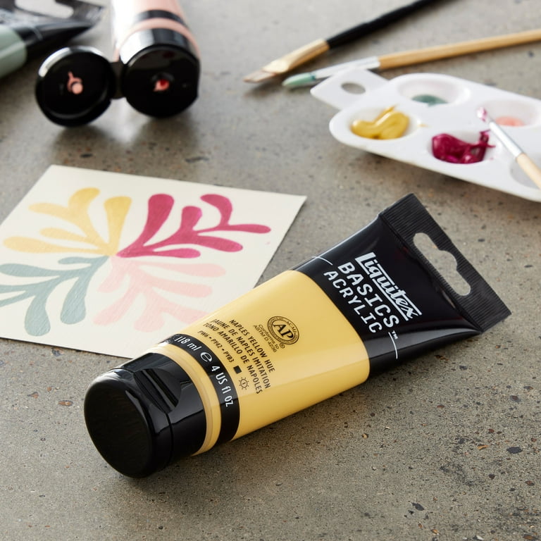 Liquitex Basics Acrylic Paint Cadmium Yellow Deep Hue 4 oz