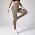thumbnail image 6 of Women's 3D Texture Yoga Leggings, High Waist Compression Pants for Butt Lifting and Tummy Control, Seamless Workout Leggings for Fitness and Gym-Khaki, 6 of 6
