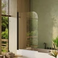 thumbnail image 2 of Rugerasy Frameless Tub Shower Door, 32" W x 55" H, Tempered Glass, 2 of 8