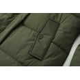 thumbnail image 2 of GGleaf Women's Winter Coat Thicken Puffer Jacket Down Alternative Warm Outwear with Faux Fur Removable Hood Army Green, XX-Large, 2 of 7