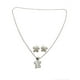 thumbnail image 2 of COLLAR DE MARIPOSA BLANCA DE PLATA Y ARETES, 2 of 4