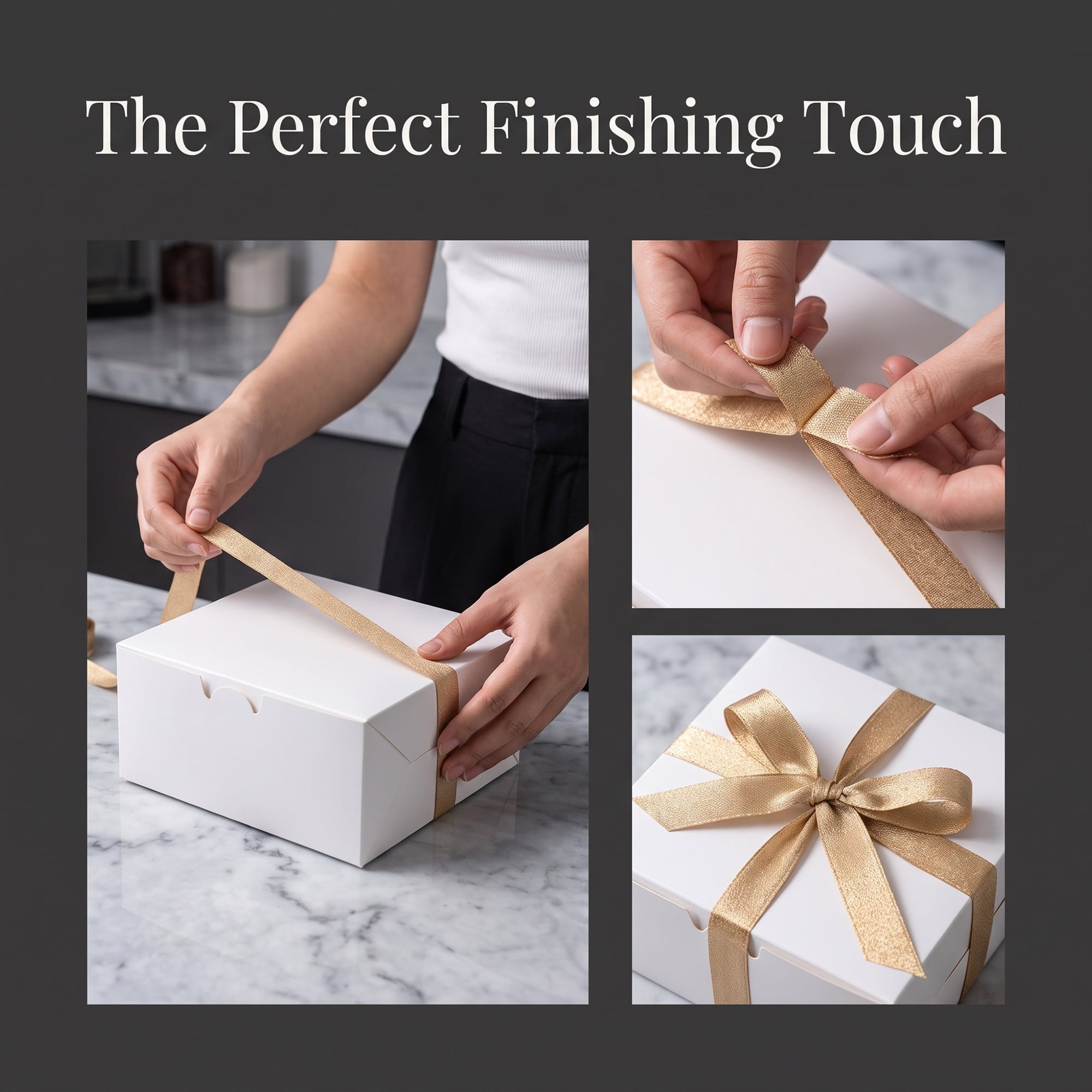 Unique Bargains Structural Woven Edge Trim Decorative Ribbon for Gift Wrapping Gold