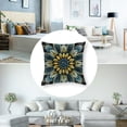 thumbnail image 5 of Retro Floral Mandala Compass Medallion Bohemian Pillow Covers Boho Decor Hippie Throw Pillows Decorative for Sofa Couch, 5 of 7