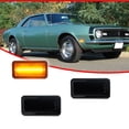 thumbnail image 3 of GTINTHEBOX For 1968-69 Camaro Impala Nova Corvette Smoke Front Amber LED Side Marker Lights, 3 of 12