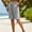 Grey, variant on Womens Lightweight Shorts Casual Cotton Linen Bermuda Shorts Elastic Waist Drawstring Summer Comfy Bottoms by Yigetop Beige L