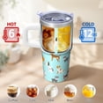 thumbnail image 6 of 20OZ Dog Paw Daily Use Tumbler with Handle Straw and Lid Insulated Coffee Cup for Women Friends Unique Holiday Birthday Gifts Maintains Drink Temperature for Extended Periods, 6 of 6