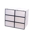 thumbnail image 4 of OUNONA Stackable Shoe Storage Box with Clear Design for Easy Viewing and Organization Black Made of PP Material 6 Pieces, 4 of 8