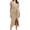 Khaki, variant on Sngxgn Womens Knit Dress Square Neck Long Sleeve Knee Length Dresses(Khaki,XL)
