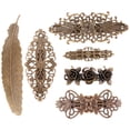 thumbnail image 2 of 6 horquillas vintage para el cabello, pasadores, accesorios para el cabello, estilo europeo, horquillas de cobre para mujeres y niñas (cobre), 2 of 8