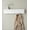 Oak White, variant on Burfoko Wall-Mounted Coat Rack - Modern Solid Wood Veneer Shelf with 5 Hidden Hooks, Scandinavian Design, 66lb Capacity, Oak Finish
