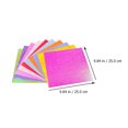 thumbnail image 2 of BEADCEST 100Pcs Origami Folding Paper Sheet Glitter Handmade Assorted Color For Diy And Crafting, 2 of 5