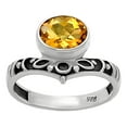 thumbnail image 5 of Natural Citrine 925 Sterling Silver Ring s.7.5 Jewelry DGR1121_E_7.5 R-1046, 5 of 7