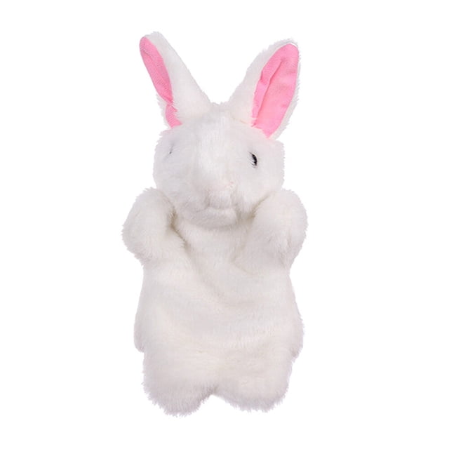 WORGEOUS 1pc Kid Rabbit Marionetas de mano Dibujos animados Juego de roles Juguetes Marioneta de peluche encantadora