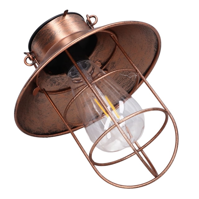 Lámpara Solar Colgante, Marco De Hierro Decorativo, LED, Linterna Retro Para Exteriores, Para Jardín, Patio, Porche
