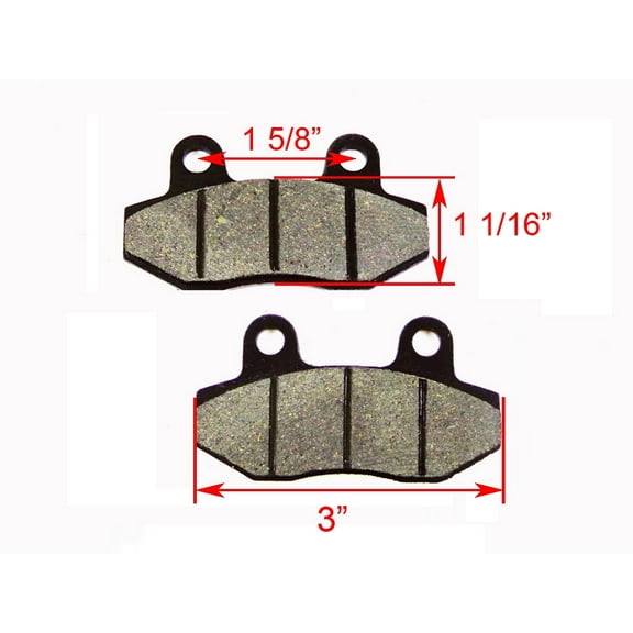 Disk brake pads for 50cc - 135CC ATV and Go Karts and Dirt Bikes