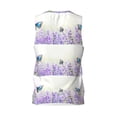 thumbnail image 2 of Rocae Lavender and Butterfly for Men's Basketball Jersey Lightweight and Breathable Athletic Tank Top,Quick-Drying Sports Jersey 3X-Large, 2 of 9