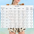 thumbnail image 3 of SGFCWSX Girls Rash Guard Swimsuit, Swimdress and Bottom, Kids 2-Piece Full-Zip Ruffle Long Sleeve Print Swimwear for Beach Beige Size 2-3 Years, 3 of 7