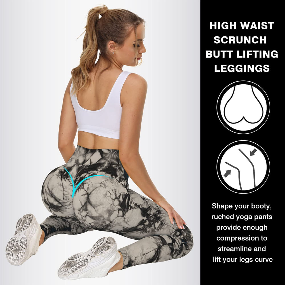 Tryon Tie Dye Seamless Leggings for Women High Waist Workout Gym Yoga Pants  Scrunch Butt Lift Tights : : Clothing, Shoes & Accessories