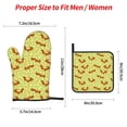 thumbnail image 2 of Salouo Floral Squirrel for Oven Mitts and Potholders BBQ Gloves-Oven Mitts and Pot Holders Non-Slip Cooking Gloves for Cooking Baking Grilling (4-Piece Set), 2 of 6