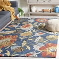 thumbnail image 2 of SAFAVIEH Blossom Tom Floral Area Rug, Navy/Red, 3' x 5', 2 of 7
